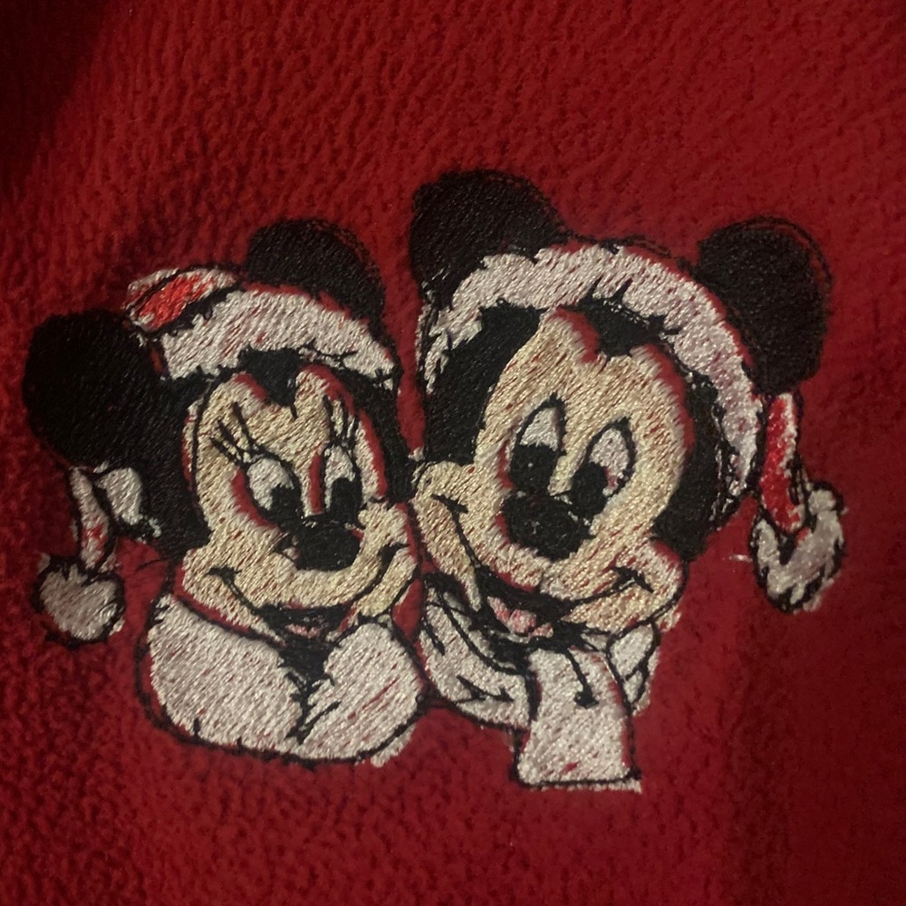 Mickey and Minnie Holiday half zip sweatshirt(gap)